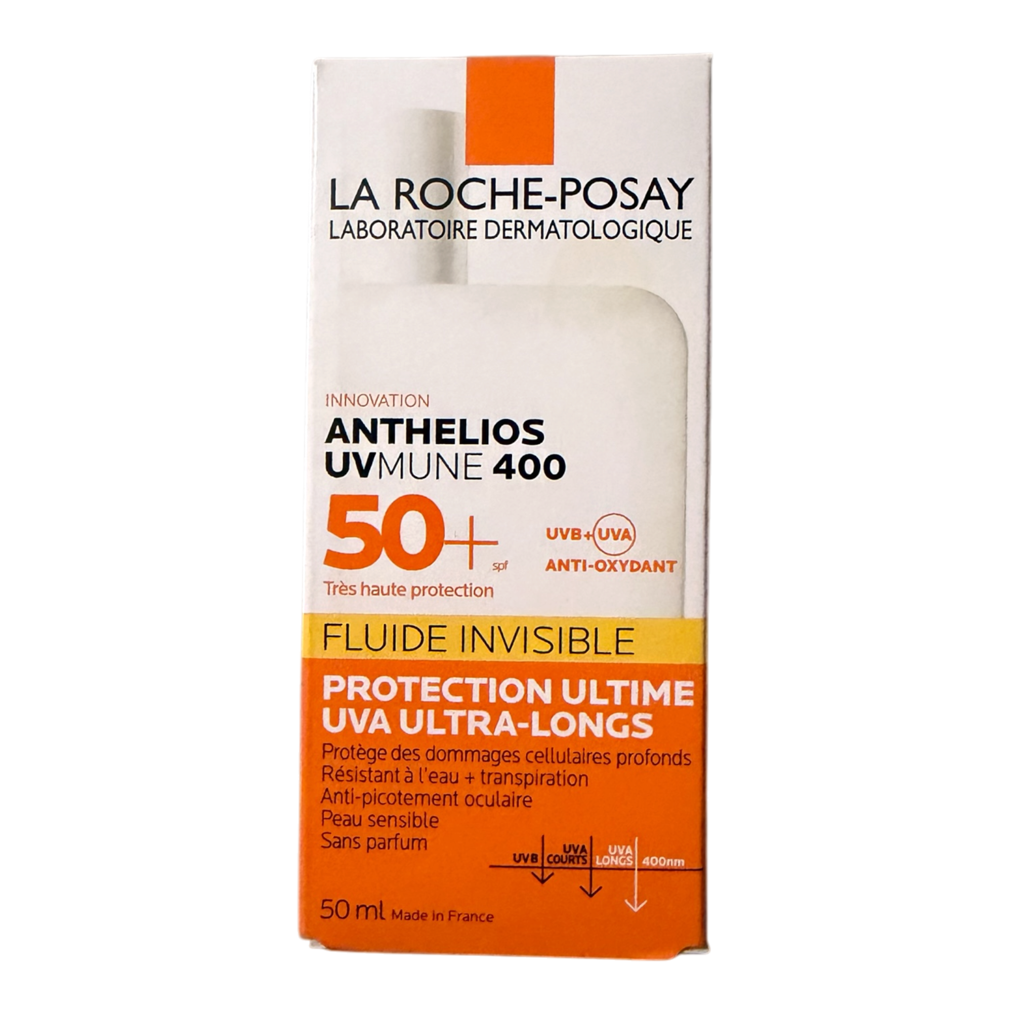 La Roche-Posay Anthelios UVMune 400 Invisible Fluid SPF50+ Sunscreen (50ml)