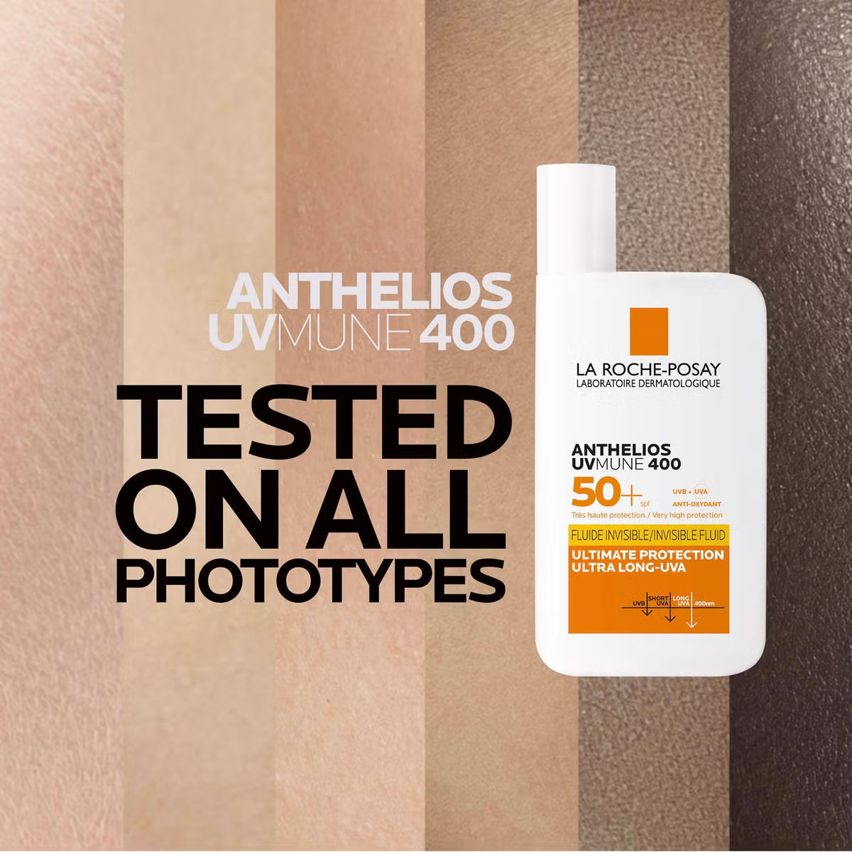 La Roche-Posay Anthelios UVMune 400 Invisible Fluid SPF50+ Sunscreen (50ml)